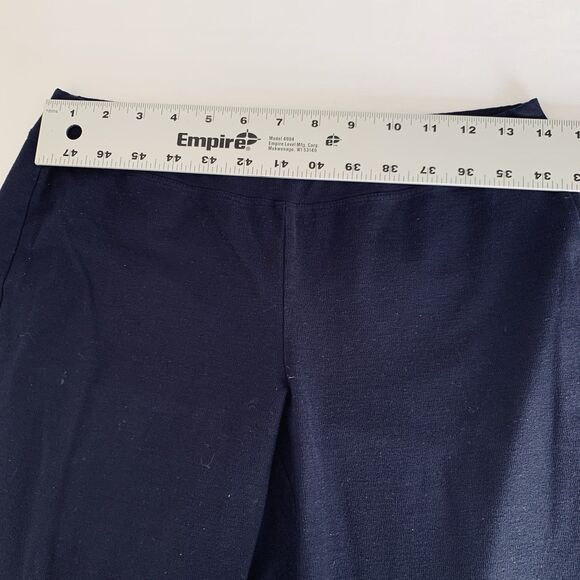 Eileen Fisher Pants Women S Petite Navy Blue Pull On Straight Ankle Minimalist - Picture 5 of 7